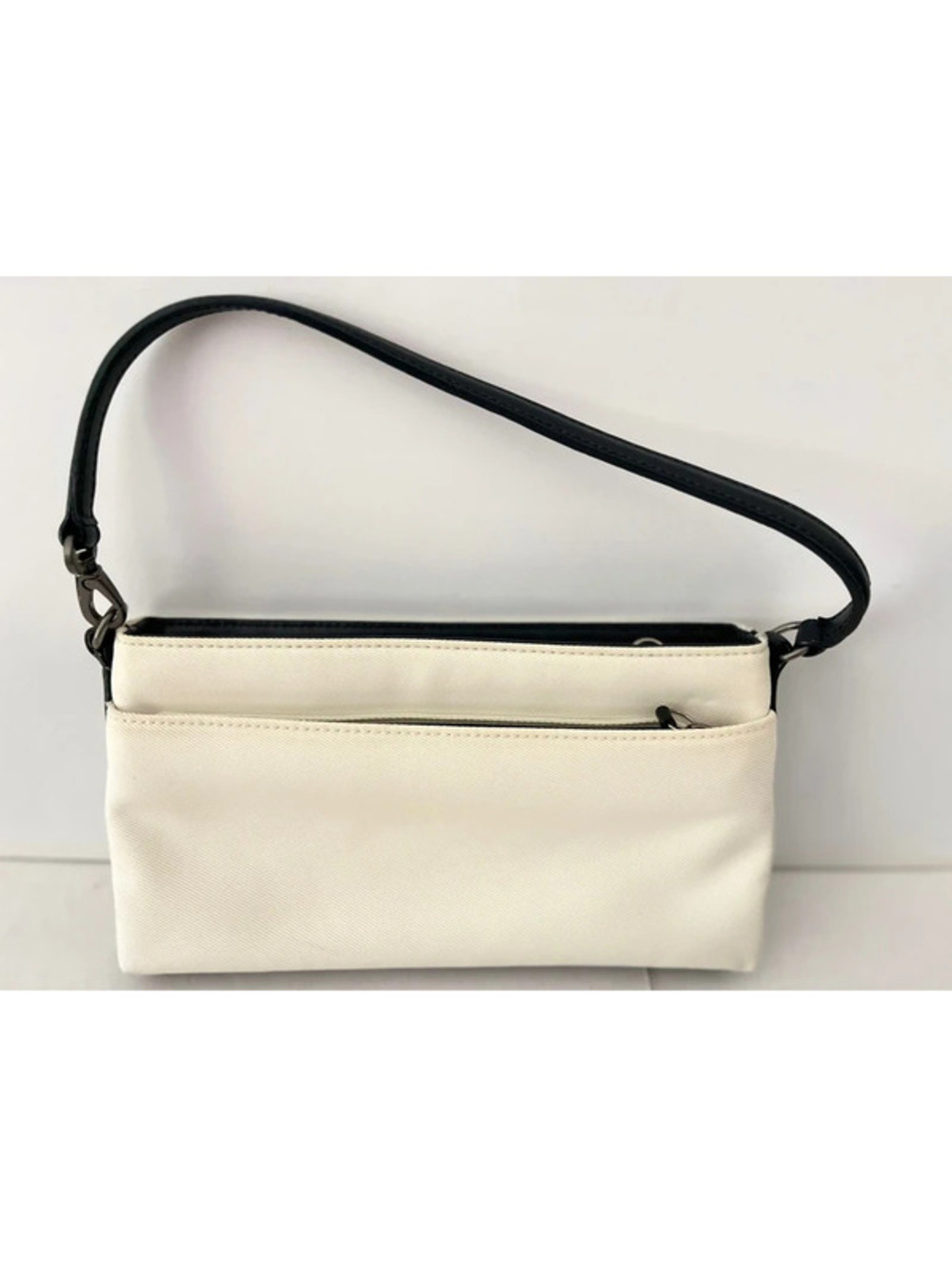 Vintage Coach Mercer Demi Handbag Purse Mini Purse Ivory Leather 7407 Wristlet